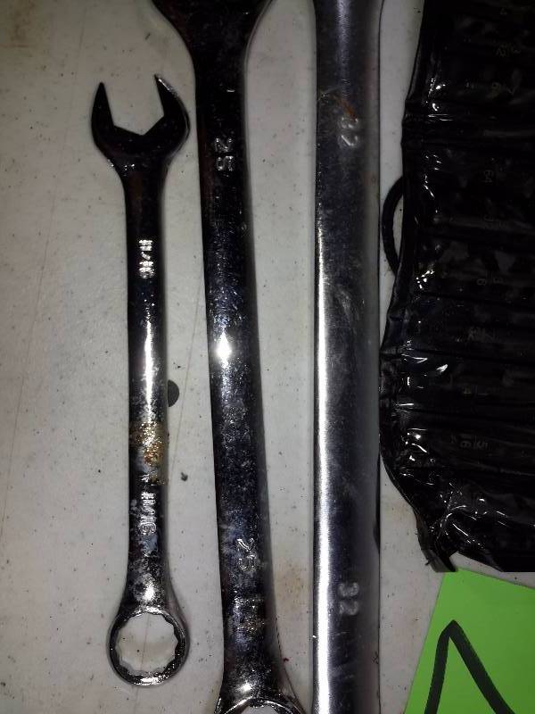 lot 24 image: Allens Wrenches, 9 Piece 38 Drive, Deep Air Socket set 15pc 38 in Drive Impact Tamper Star Bit set.. Other as pictured