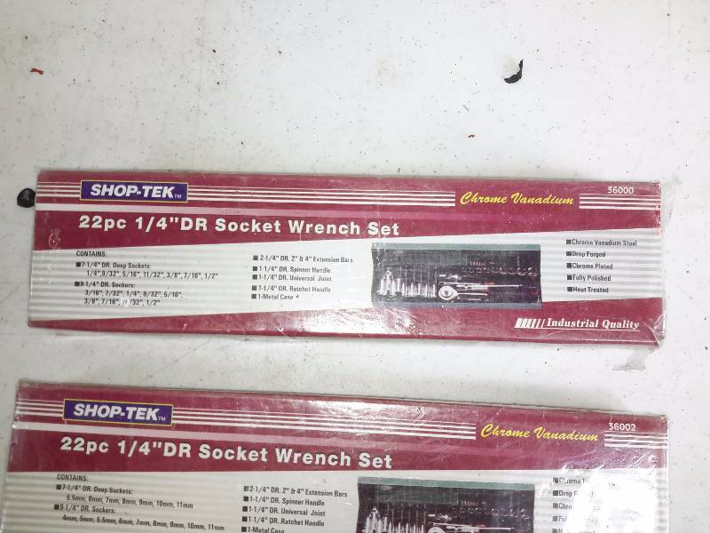 lot 25 image: 2, 22pct 14 in dr Socet Wrench sets