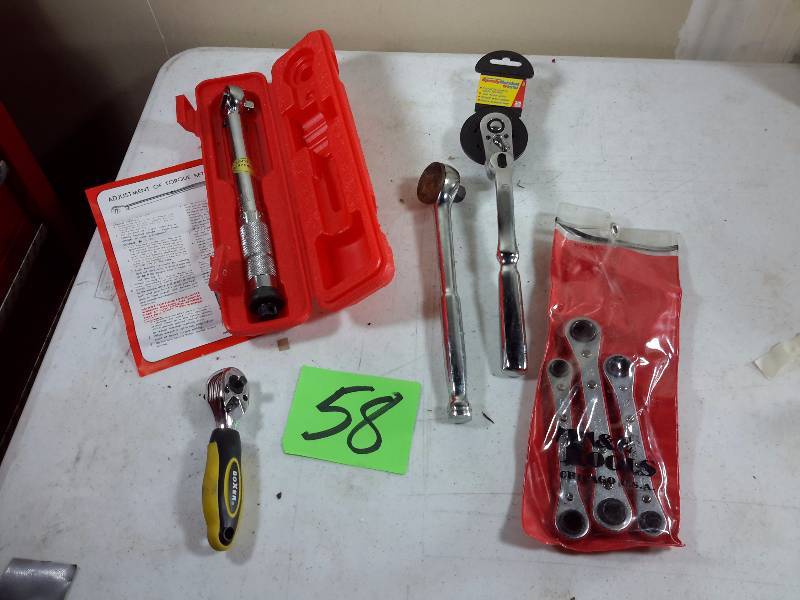 lot 58 image: Torque Wrench and other Ratchet Wrenches as pictured