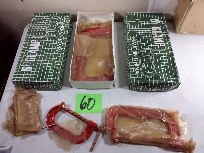 lot 60 image: 2, G Clamp sets as pictured