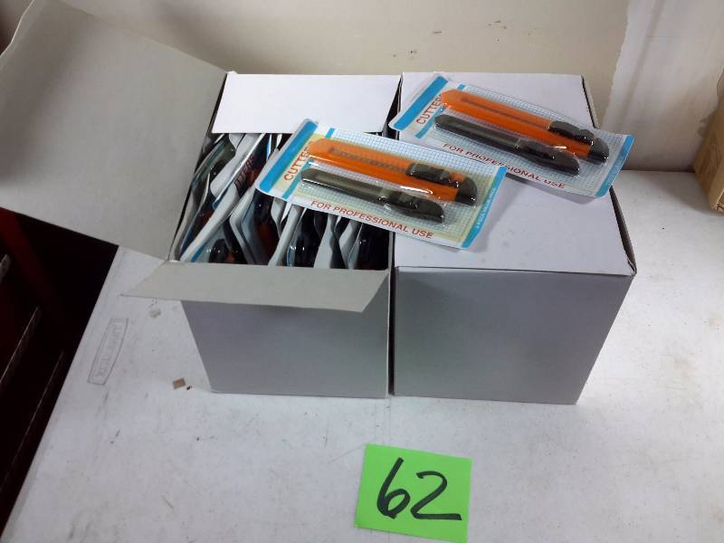 lot 62 image: 2 Cases (approx 30 per case) Professional Box cutters