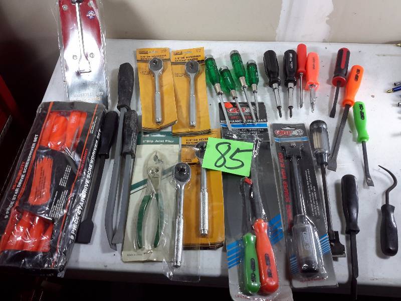 lot 85 image: Misc. Scredriver sets and other tools as pictured.. See closeups