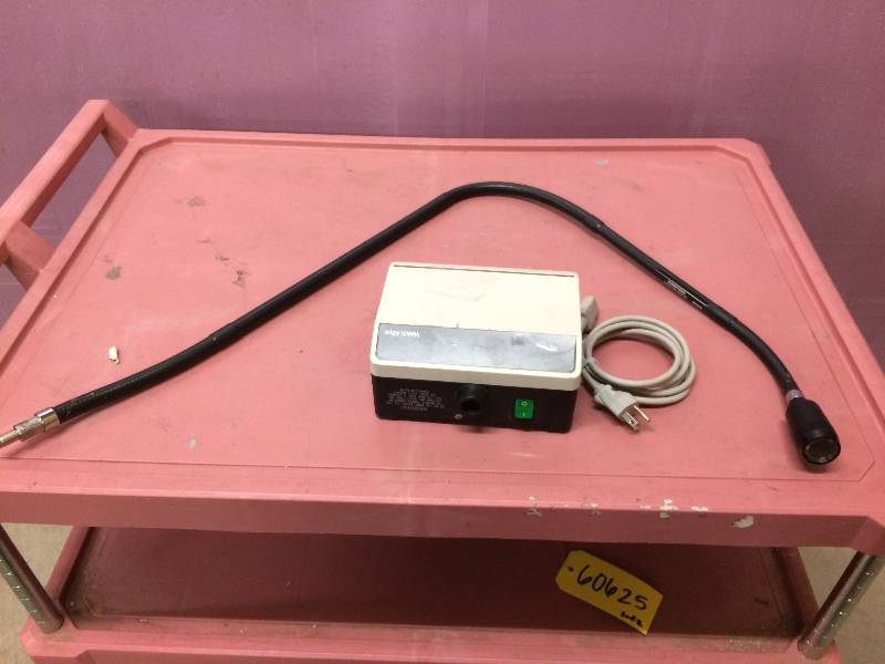WOW RETAIL USED $600 Wall Mount WELCH ALLYN PORTABLE EXAM PROCEDURE OBGYN LIGHT 48830 & FOCUSABLE ADJUSTIBLE FIBEROPTIC LAMP LITE PIPE - EXCELLENT CONDITION