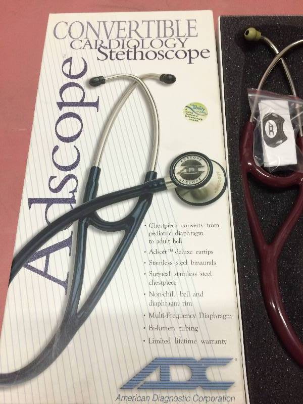 Adscope Cardiology Stethoscope, Adult/Pediatric Convertible