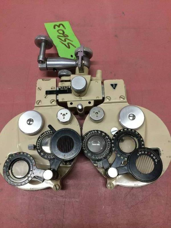 BIG WOW Retails Used $900 Bausch & Lomb Phoropter - Light Brown - Good Condition Scuffs Around The Sides