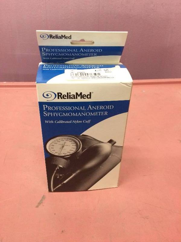 ReliaMed Professional Aneroid Sphygmomanometer with Nylon Cuff