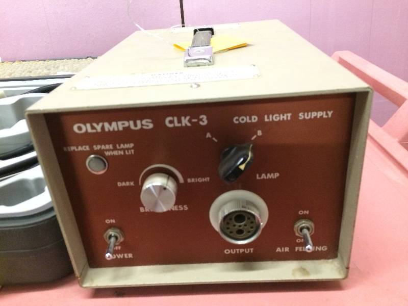 Wow Olympus OSF-2 Sigmoidoscope With Olympus CLK-3 Cold Light Supply Endoscopy Light Source - Super Condition