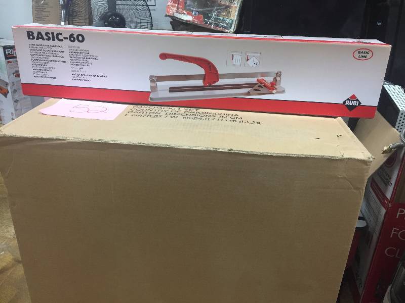 lot 52 image: Rubi Basic 60 Tile Cutter Never Used