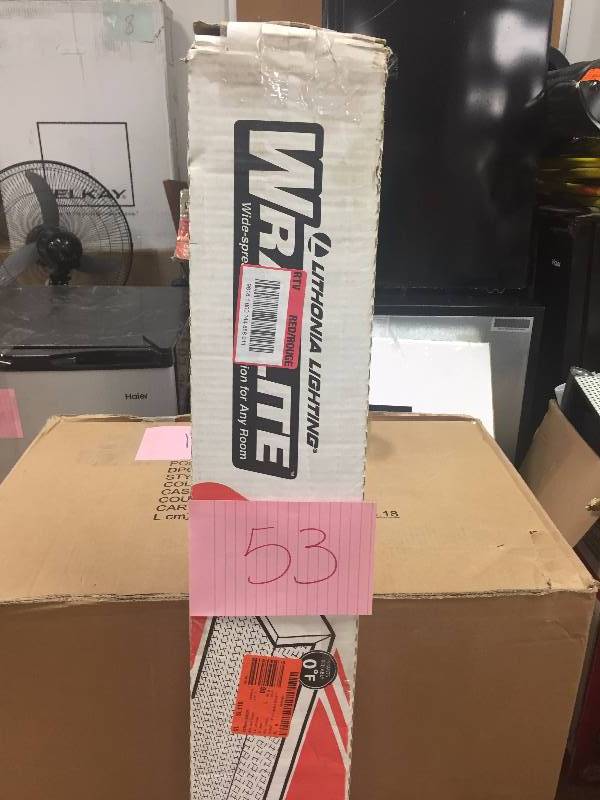 lot 53 image: Wrap Lite 4 Two-Light T8 Narrow Wrap Fixture Never used