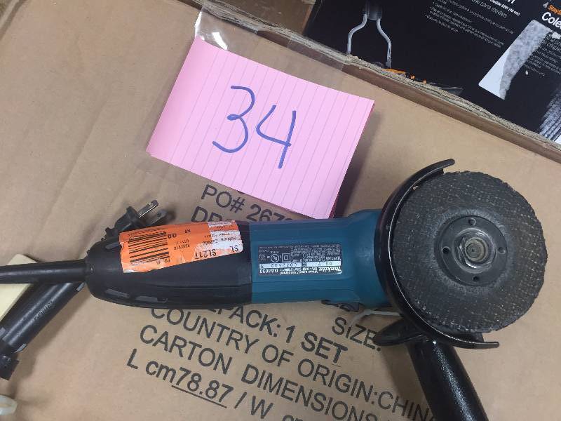 lot 34 image: Makita GA4030 Makita 100mm (4) Mini Grinder
