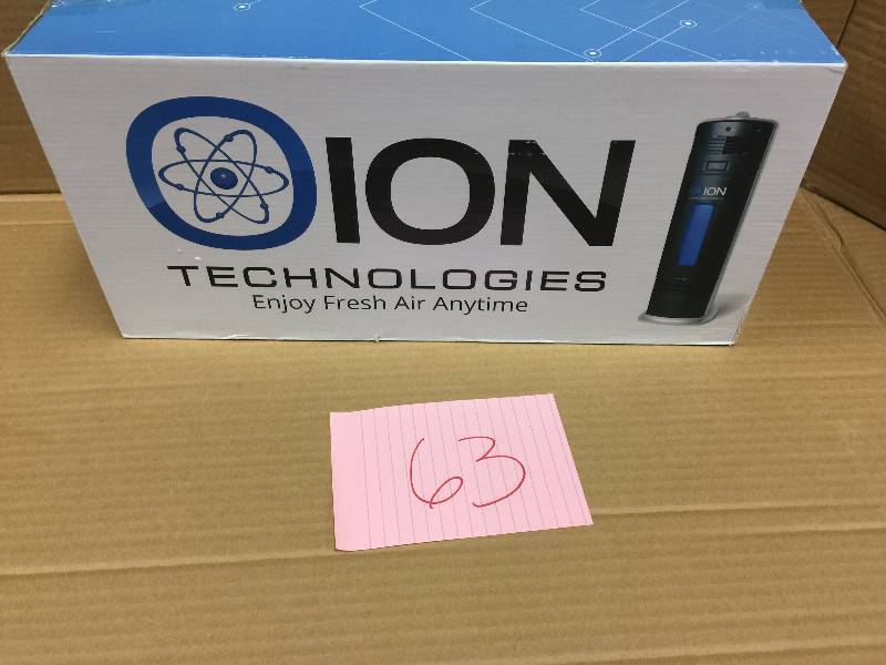 lot 63 image: O-Ion B-1000 Permanent Filter Ionic Air Purifier Pro Ionizer with UV-C Sanitizer,Box never been used Stock and actual photos used to display item
