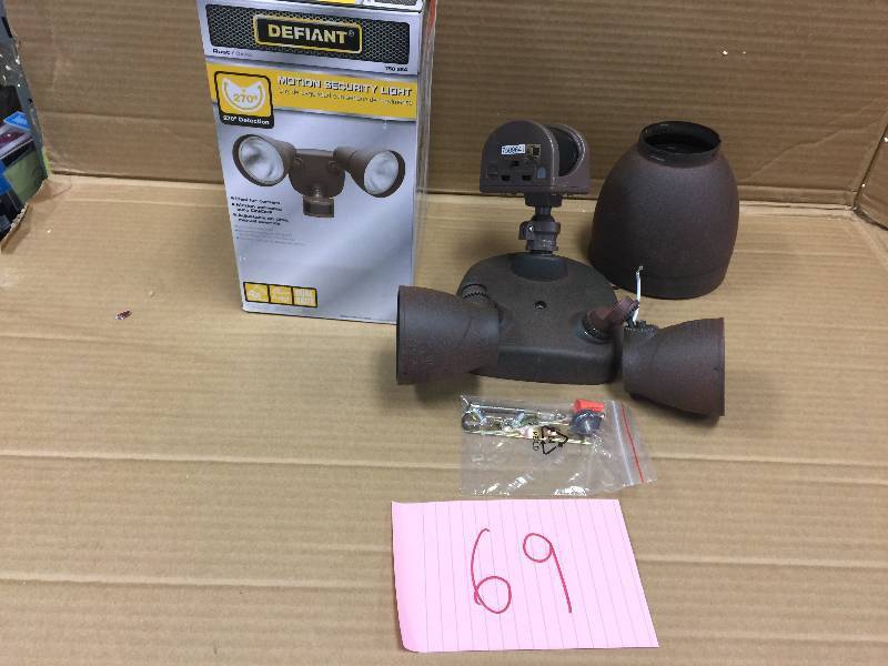 lot 69 image: Defiant 270 Degree Rust Motion Outdoor Security Light