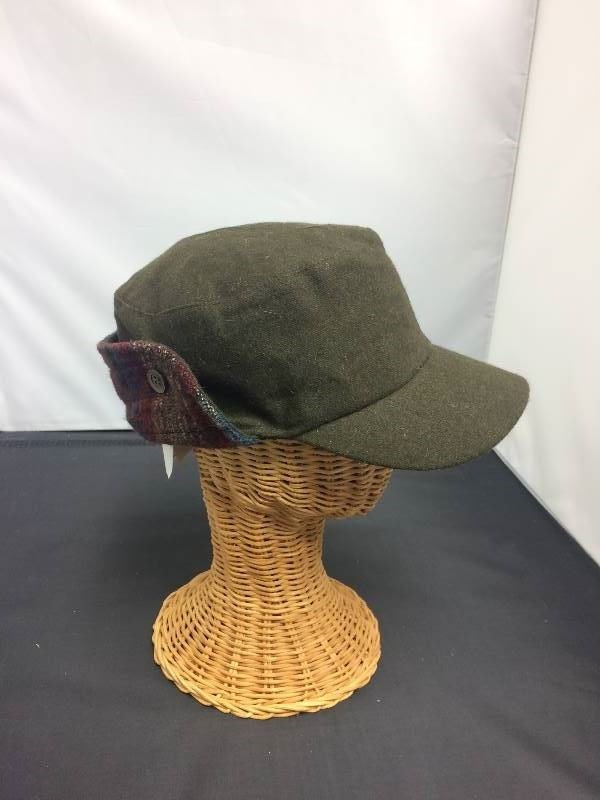 Fudd Winter Hat, Hunter Green w Pattern