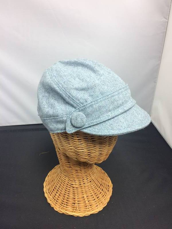 Light Blue Womens Fashionable Hat w Silver Lining