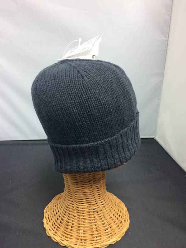 Knitted Dk Grey Winter Skull Hat