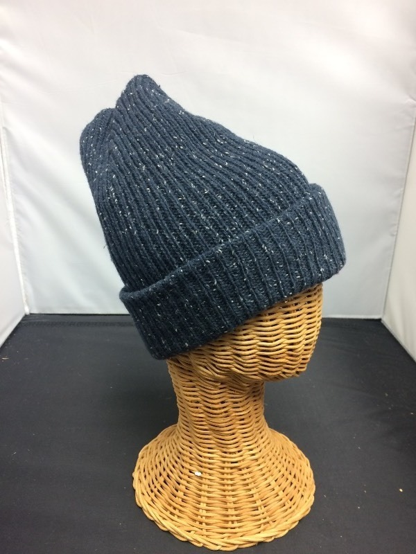 Blue Knit Stocking Hat with Think, Soft lining
