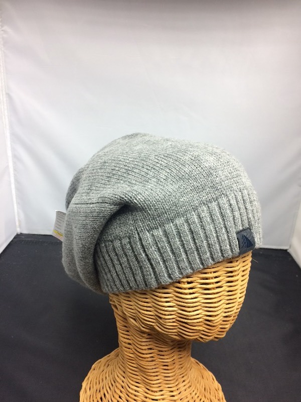 Knit Slouch Beanie Winter Hat, grey