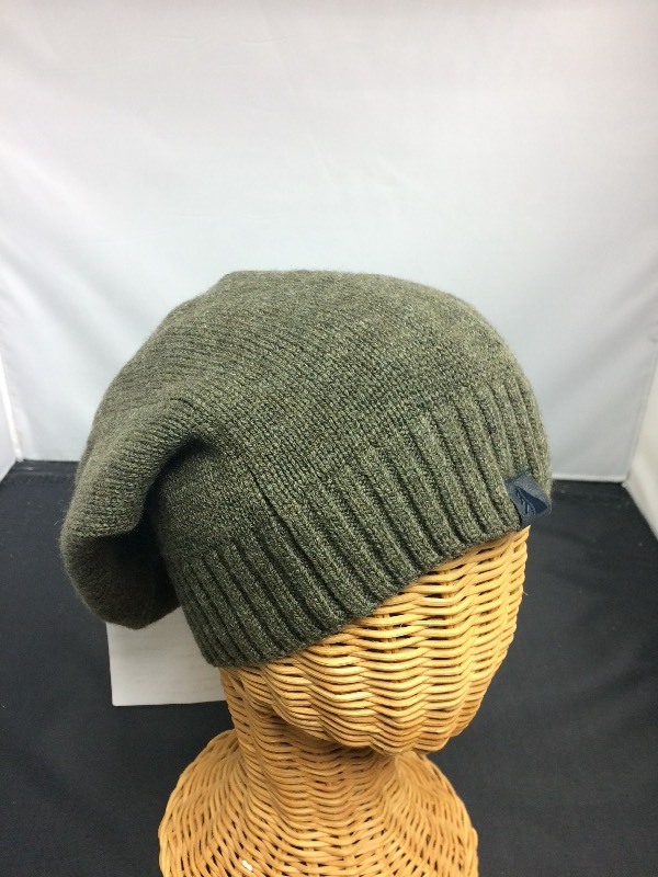 Knit Slouch Beanie Winter Hat, hunter green
