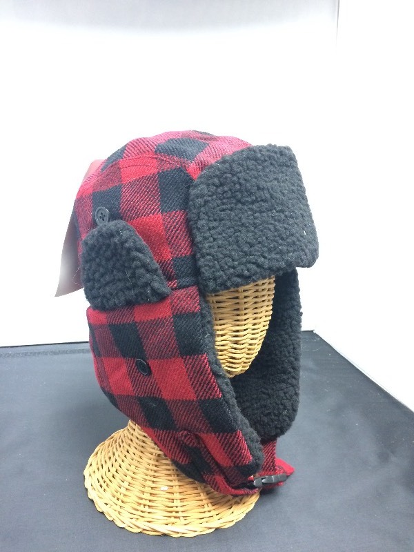 Trapper Hat, Red Plaid