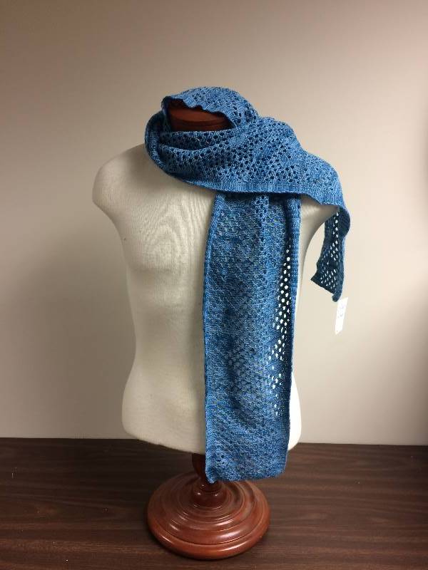 Lacey Winter Scarf, blue