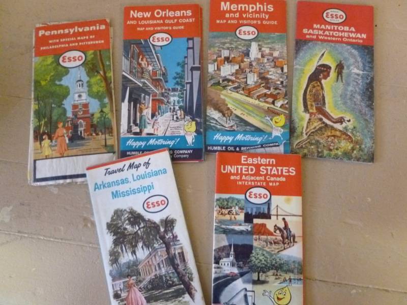 lot 109 image: Vintage Road Maps