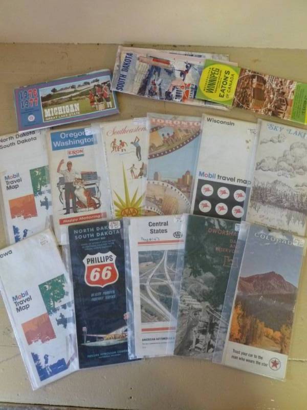 lot 111 image: Vintage Road Maps