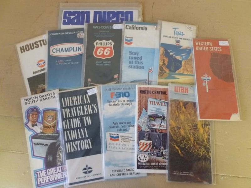 lot 112 image: Vintage Road Maps