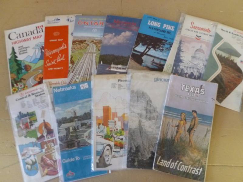 lot 115 image: Vintage Road Maps