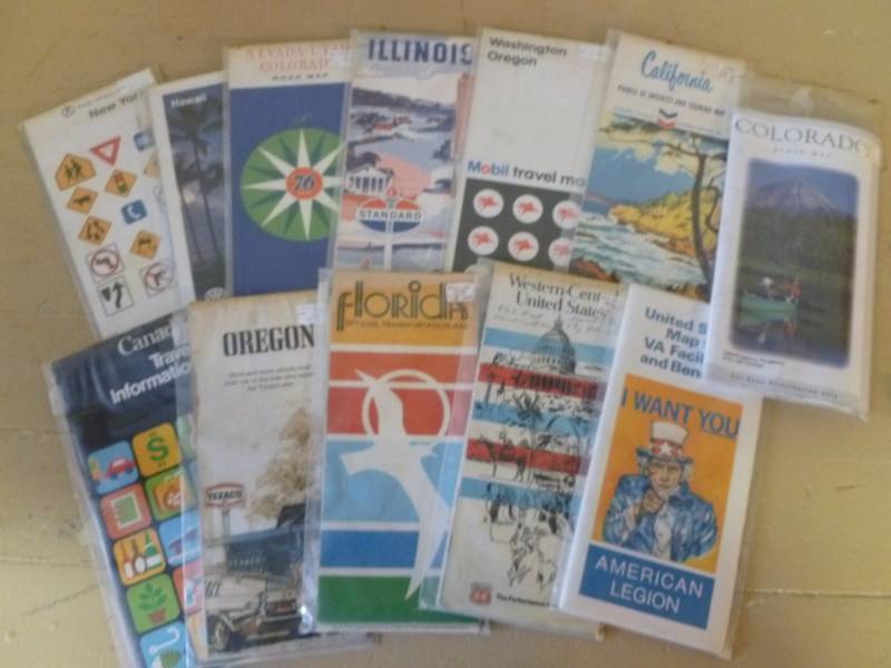 lot 141 image: Vintage Road Maps