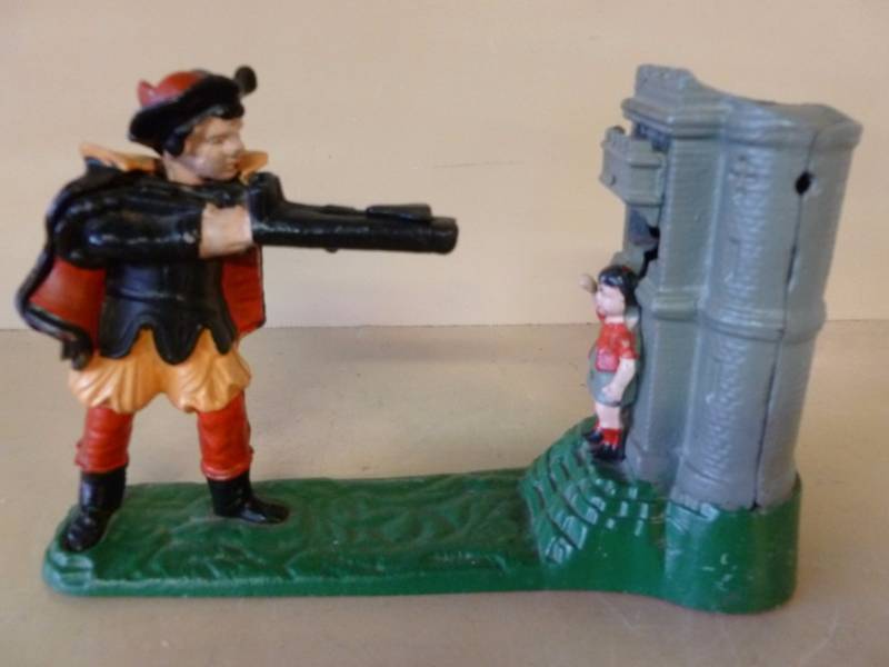 lot 381 image: Cast Iron Coin Bank