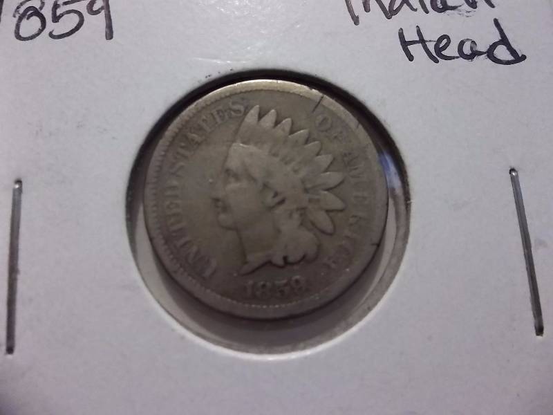 1859 Indian Head Cent Bronze