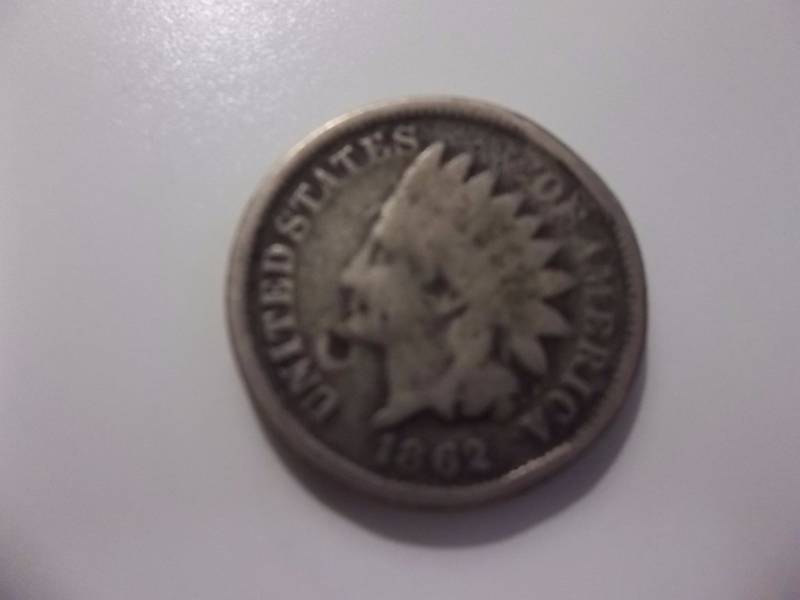 1862 Indian Head Bronze Cent