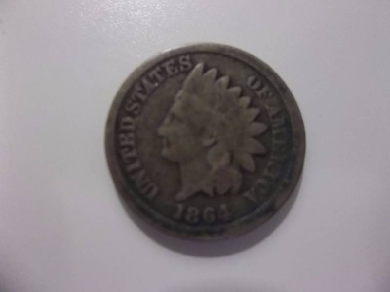 1864 Indian Head Bronze Cent Better Date