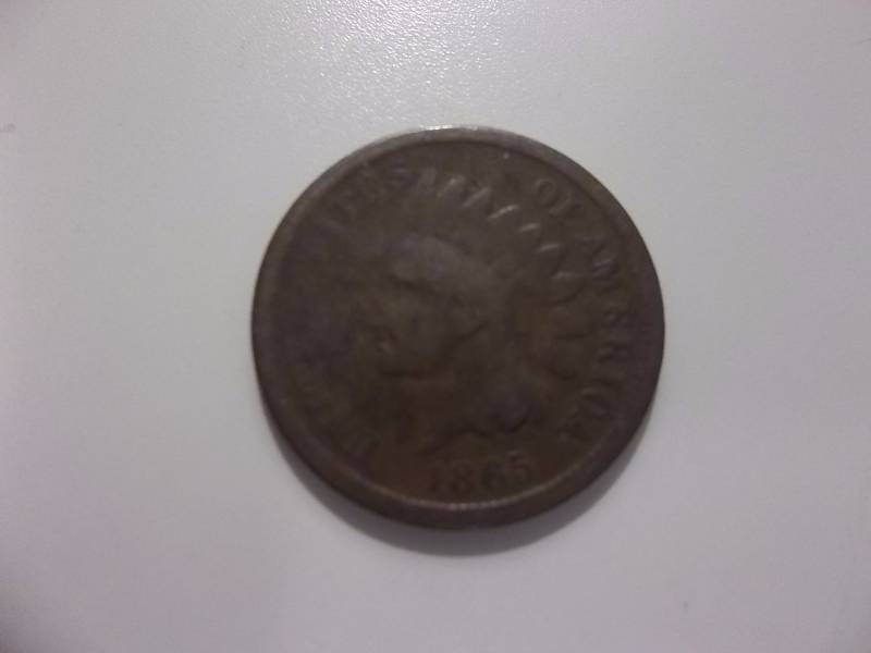 1865 Indian Head  Cent