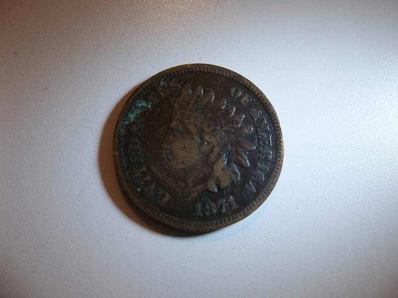 1871 Indian Head Cent (Rare Date Grey Sheets Value Starts at $80.00)