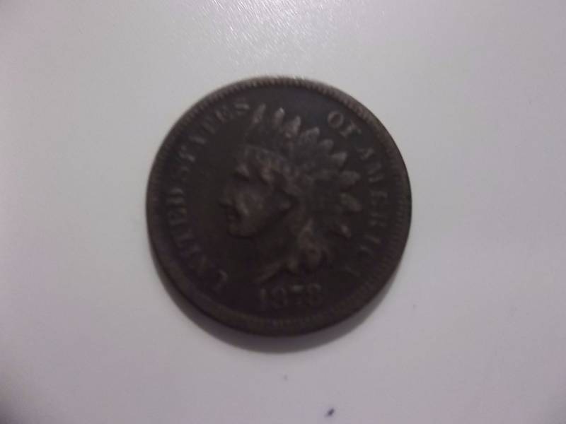 1878 Indian Head Cent Higher Grade (Grey Sheets Price $60.00- $125.00)