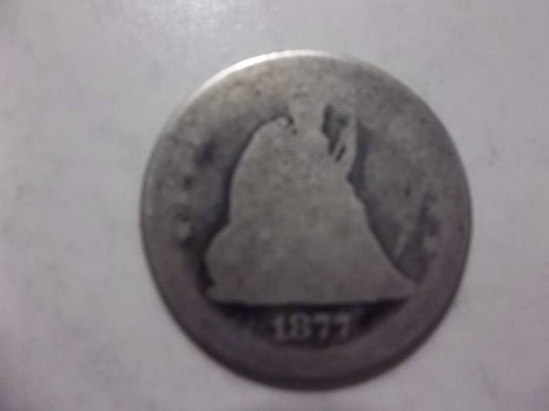 1877 Seated Liberty Quarter