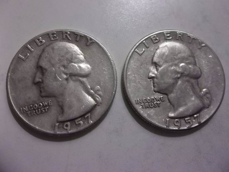 1957, 1957 D Washington Quarters Better Grades