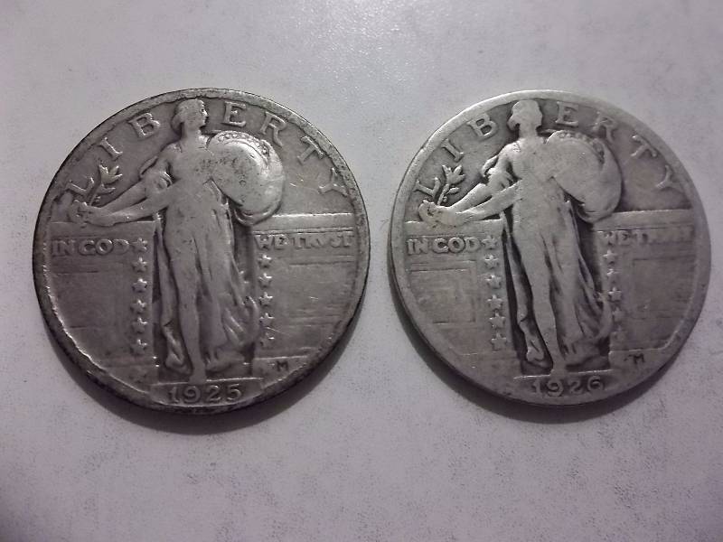 1925, 1926 Standing Liberty Quarters High Grades With Strong Dates