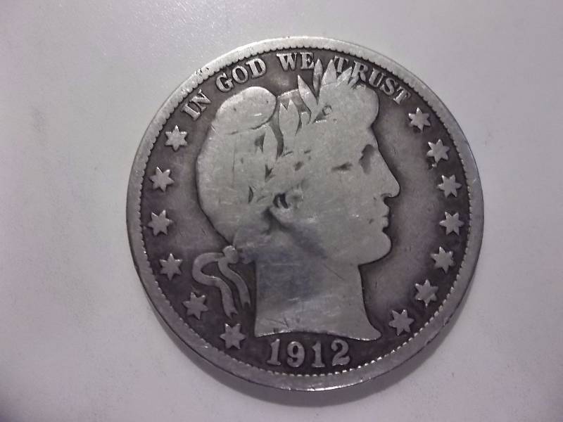 1912 D Barber Half Dollar Better Grade (In F Condition Grey Sheets Value $45.00)