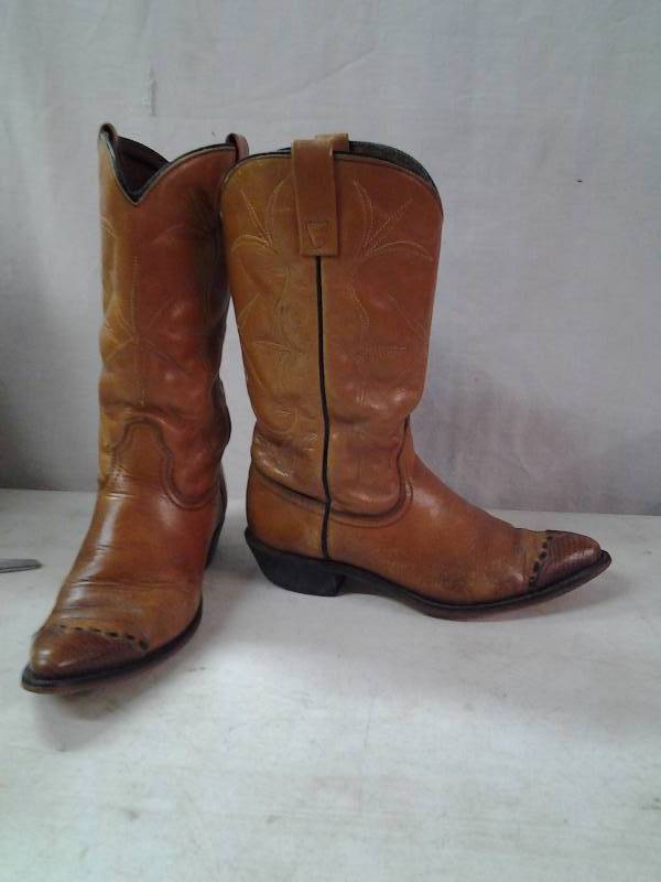 Ladies Acme Leather Cowboy Boots Size 6 12