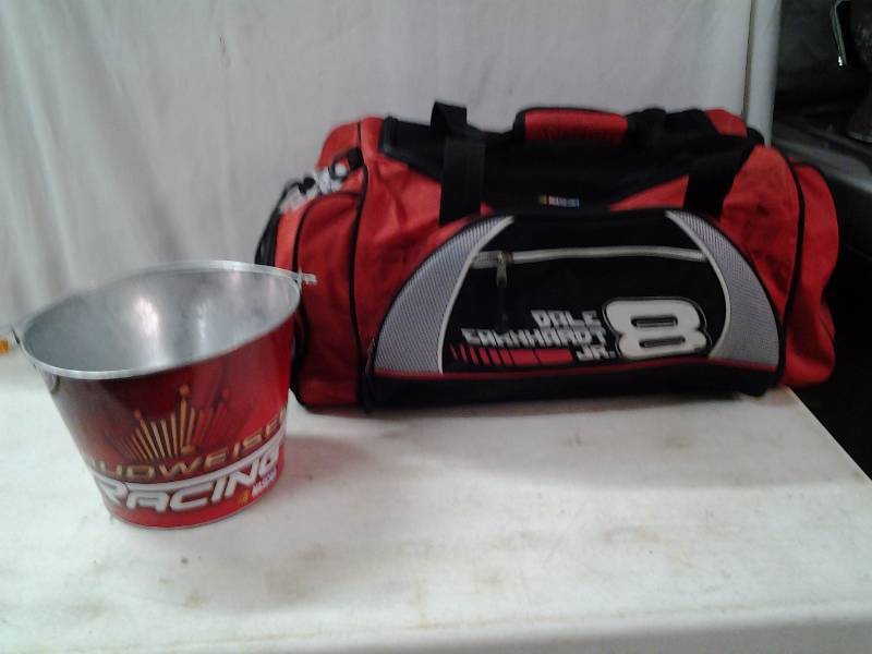 Dale Earnhardt Jr. Duffel Bag & Budweiser Bucket