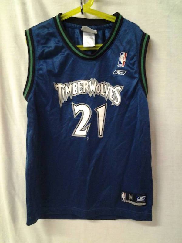 Youth Timber Wolves Jersey Garnett Size 1012