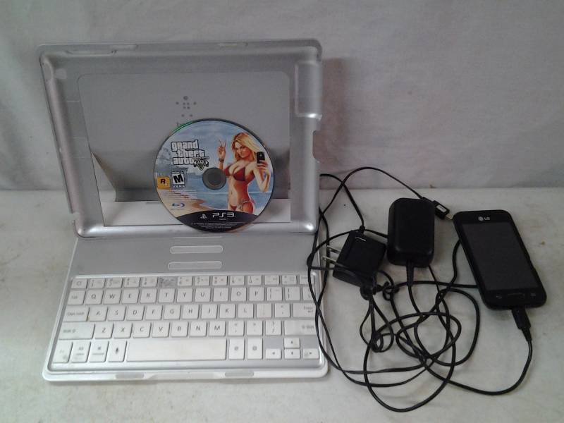 Tablet Cover, Cell Phone Charger, PS3 Grand Theft Auto #5