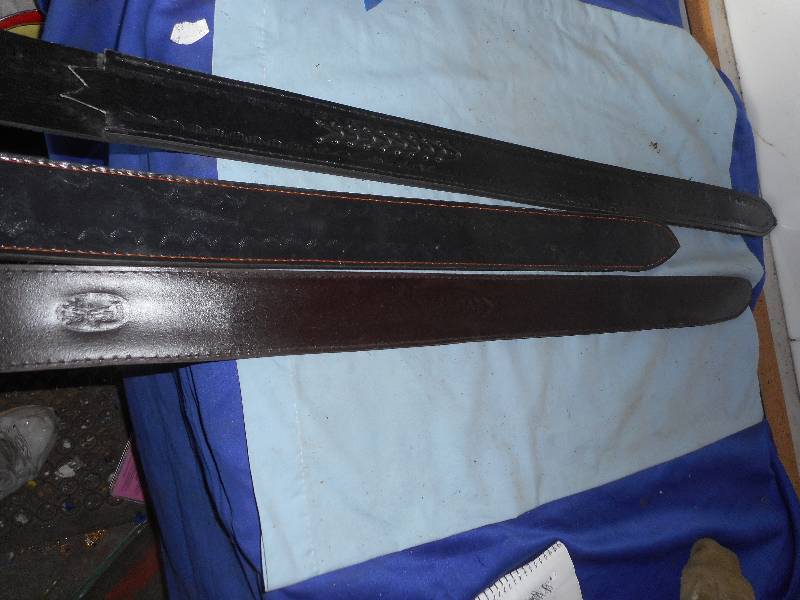 3 LEATHER SWORD SHEATHS