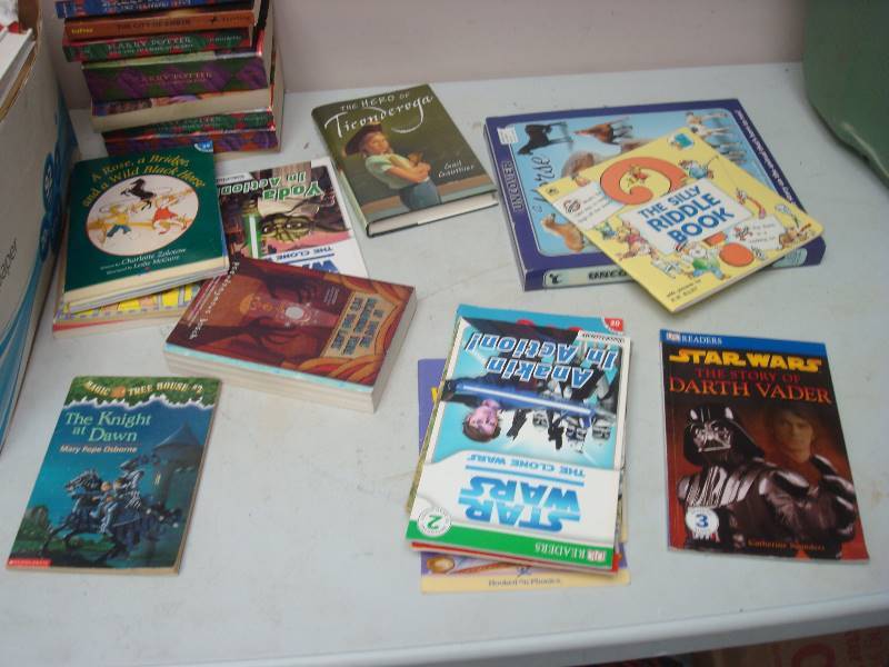 lot 36 image: Box Filled With Kids Books