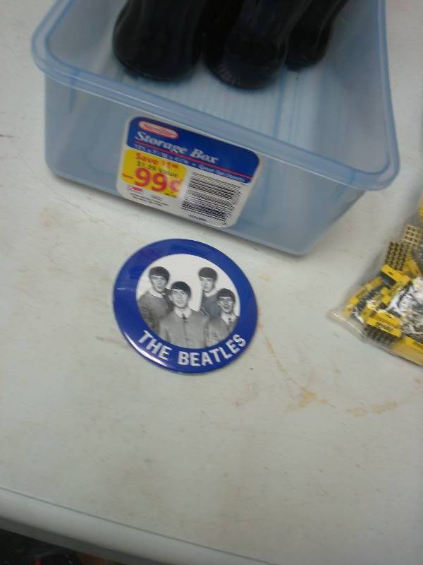 lot 64 image: Lot Of Coke Bottles, Mini Bottles, Beatles Button