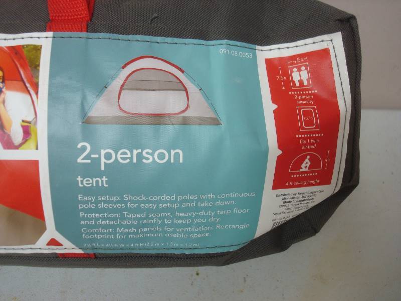 lot 72 image: Embark 2 Person Tent, Looks Complete