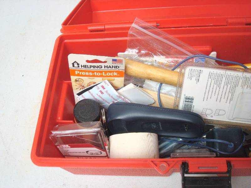 lot 89 image: Tool Box With Some Tools