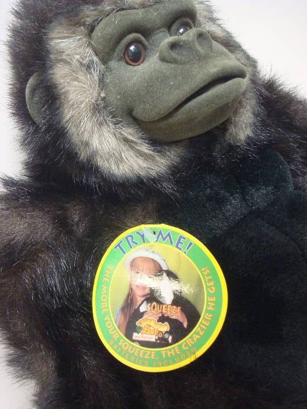 lot 104 image: Plush Gorilla Doll, Voice Box Is Fading